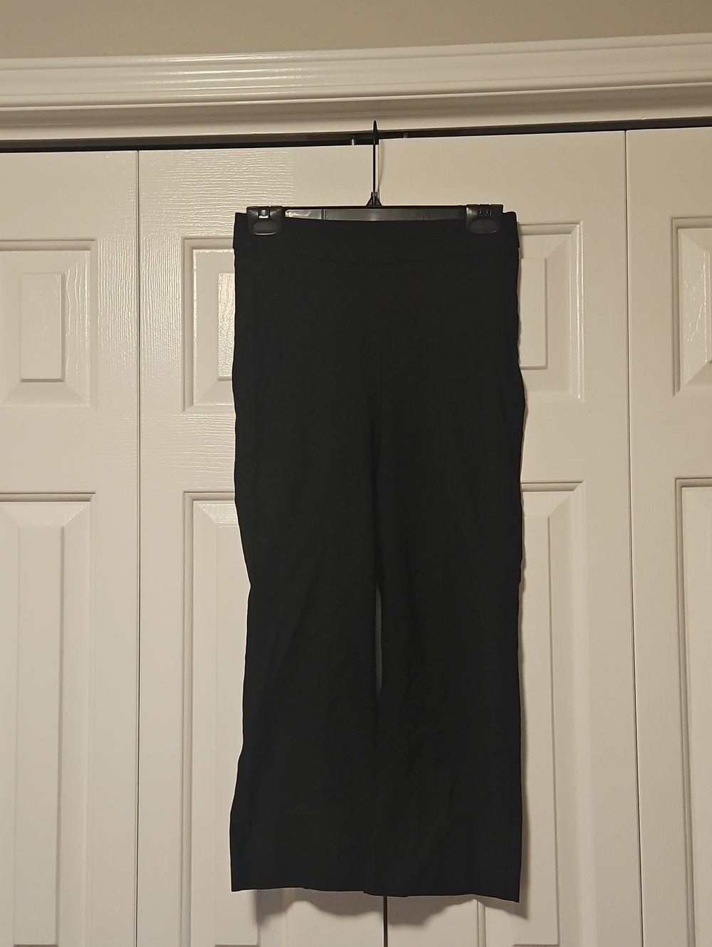 Suzy Shier Black Wide-Leg Pull-On Pants for Women Worn 2x